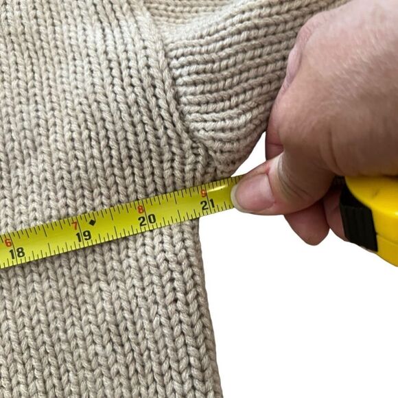 Women's LC Lauren Conrad Beige Sweater Size S - Picture 4 of 5